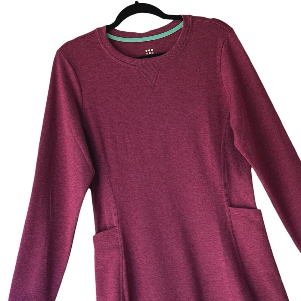 TITLE NINE | NWOT NBD LONG SLEEVE DRESS FRESH TERRY POCKETS ATHLETIC | MEDIUM - Picture 2 of 14